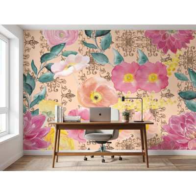 Wall Mural, 125"W x 125"H, Pre-Pasted Paper