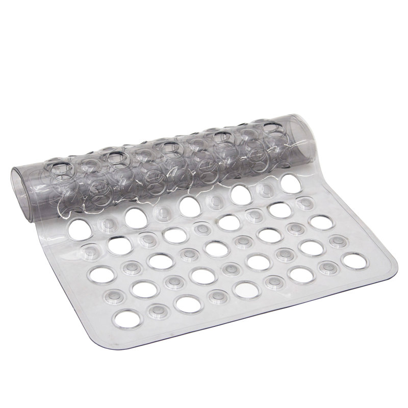 Vinyl Shower Mat, Smoke Gray