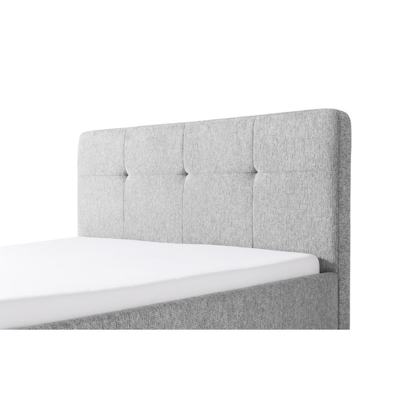 Waddington Upholstered Bed, Grey/Brown/Blue, 140 x 200cm