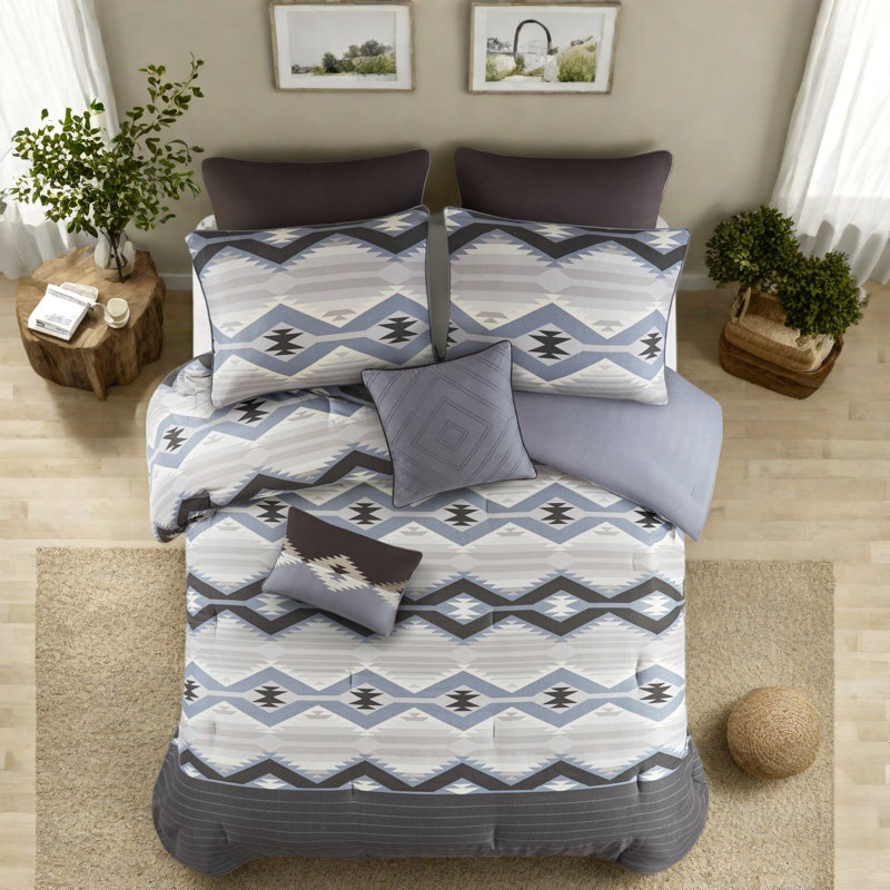 Piece King Bedding Sets, Polyester Rustic Modern Style For Home