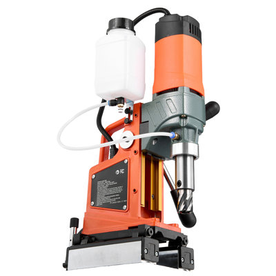 Magnetic Drill Press, 1400 W, 2 inch Boring Diameter, 0-750 RPM Speed, Reversible Direction, Mag Drill Press with 6 Core Bits, Electric Drilling Machine for Industrial and Home Improvement