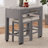 1-Drawer Wood Light Grey Nested Counter Height Dining Table with Wheels-1716467322