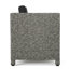 Fauteuil club d'extérieur (4) - Faux, eau, confortable, chaises modernes de 4, H 26,75 po, coussins, noir