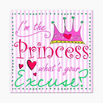 " Princess Sketchy Crown Sass "