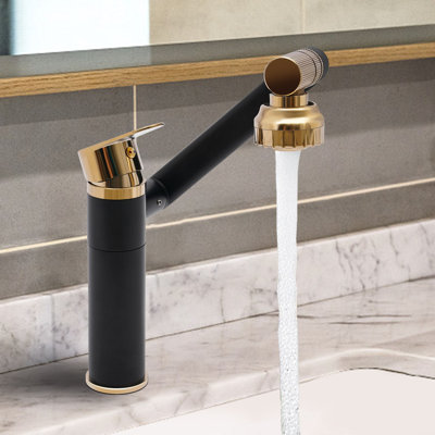 Robinet de lavabo de salle de bain SUNYOU avec pivot pivotant 