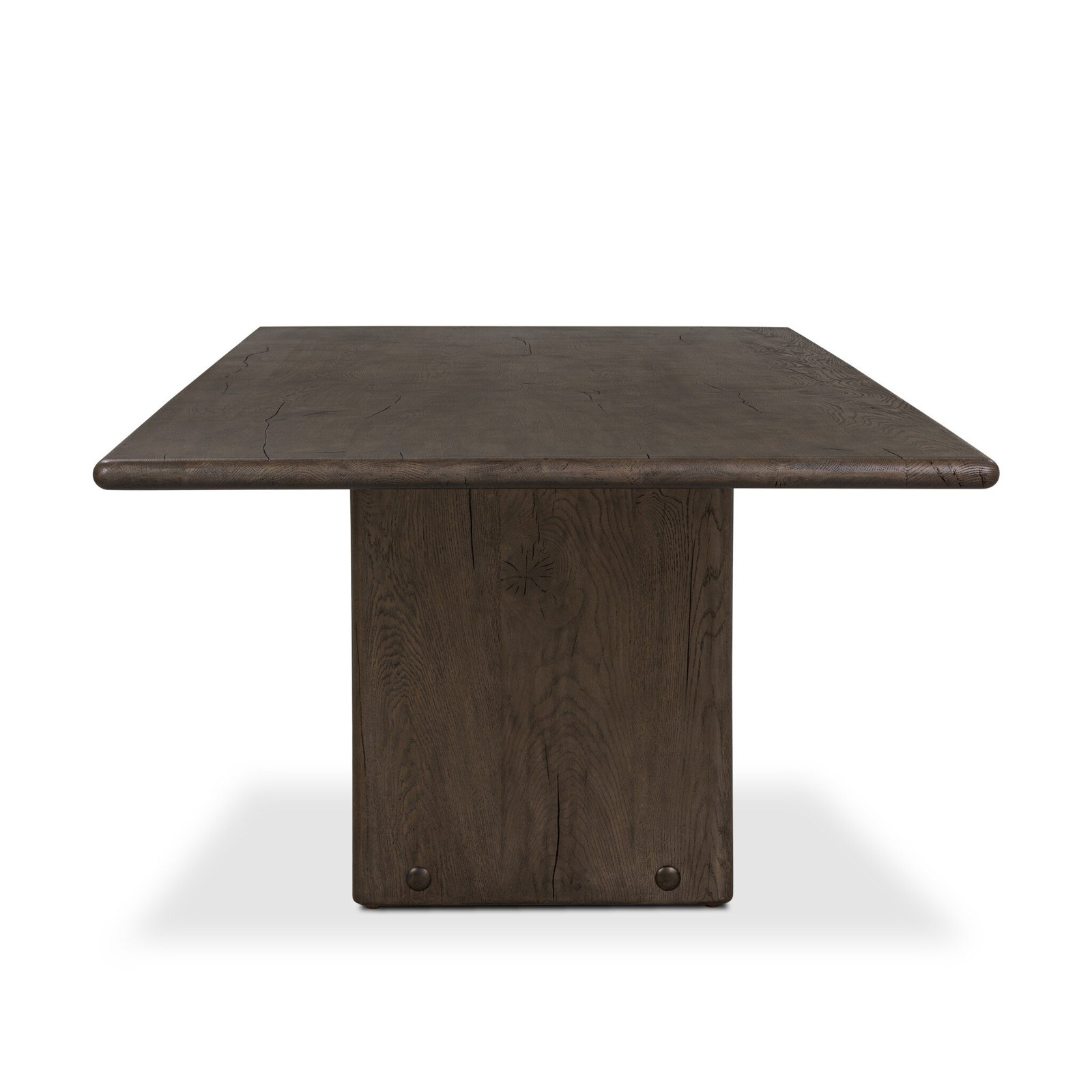Belrose 118 " Oak Dining Table, Gray Reclaimed French Oak