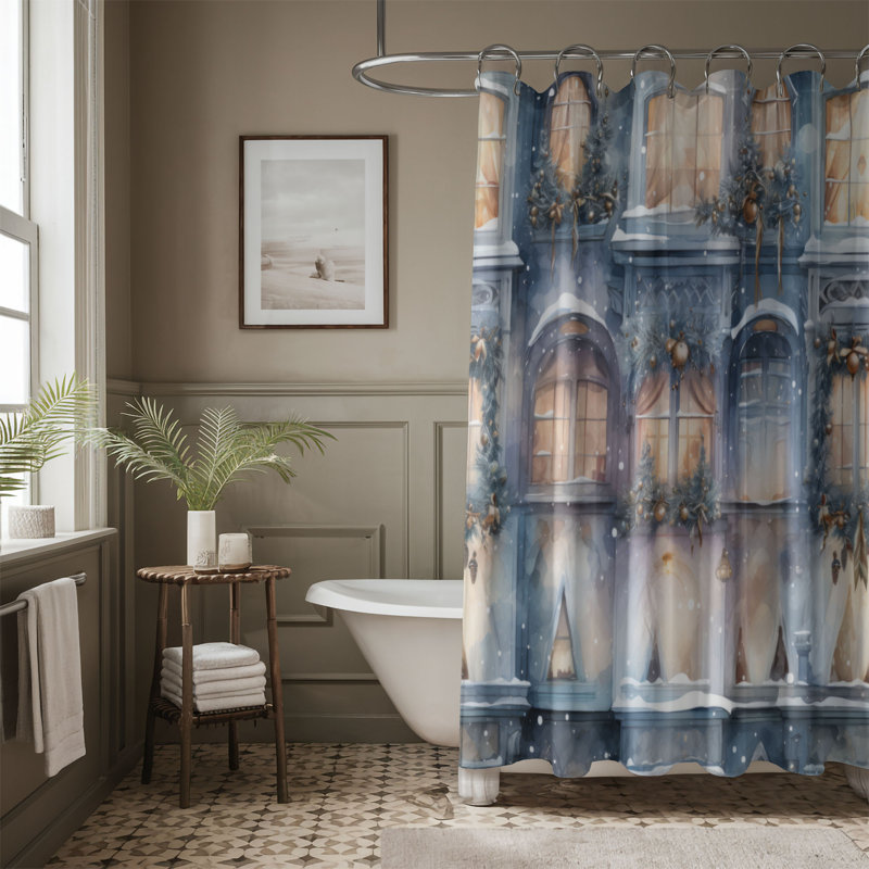 Seasonal Lights - Rideau de douche Premium, H 74 po x l 71 po