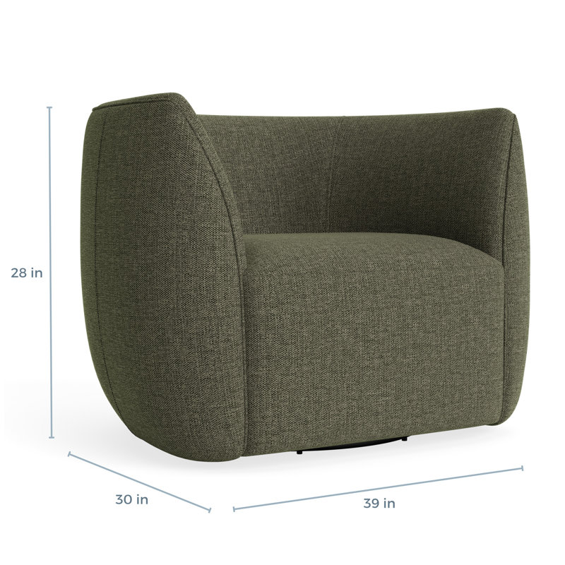 MTO - Council Swivel Lounge Chair, Kvadrat Guest Fatigue