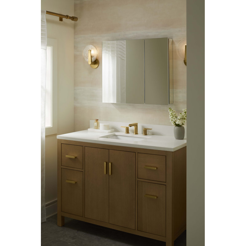 Embark Premium. Rectangular Two-Door Medicine Cabinet, 26" H x 30" W x 4" D