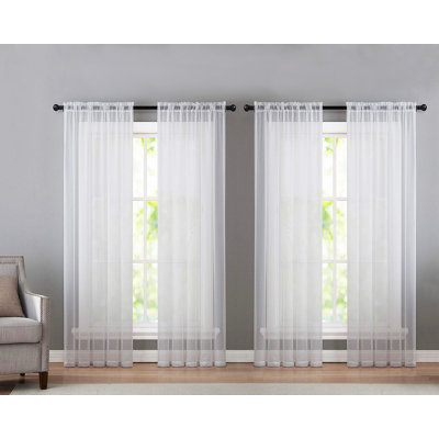 Panneau de rideau transparent d'extérieur Sarber Basic