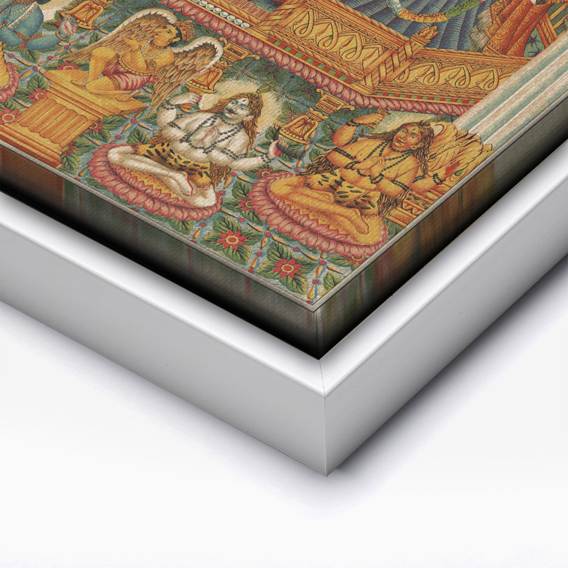 Krishna, maître du monde, Canevas, Encadrement blanc, H 16 po x l 20 po