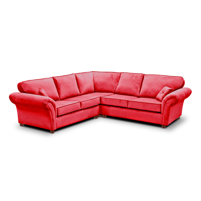 Lila Modular Corner Sofa, Fuchsia
