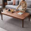 Table basse rectangulaire en bois massif noisette-1646273582