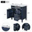 Meuble-lavabo moderne avec tiroirs multiples et options de rangement avancées-113754473