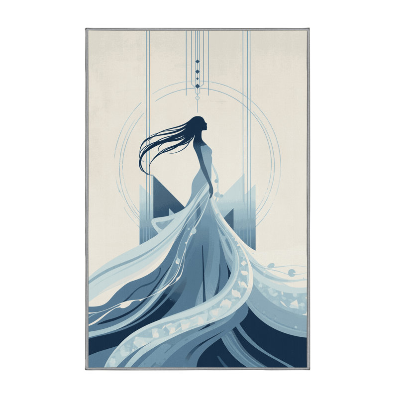 Tapis brun moelleux doux et moelleux Tindley, 7 x 10