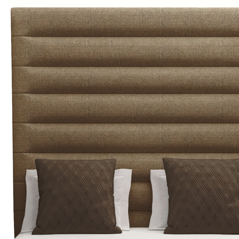 Dezyah Upholstered Standard Bed, Brown Flax Revolution®, California King