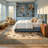 Rug Branch Yasmin 8' x 11' (7'9" x 10'8") Beige/Blue Persian Medallion Indoor Area Rug, Traditional, Low Pile, Stain-Resistant Carpet - Living Room, Bedroom, Dining Room, and Kitchen-30842379