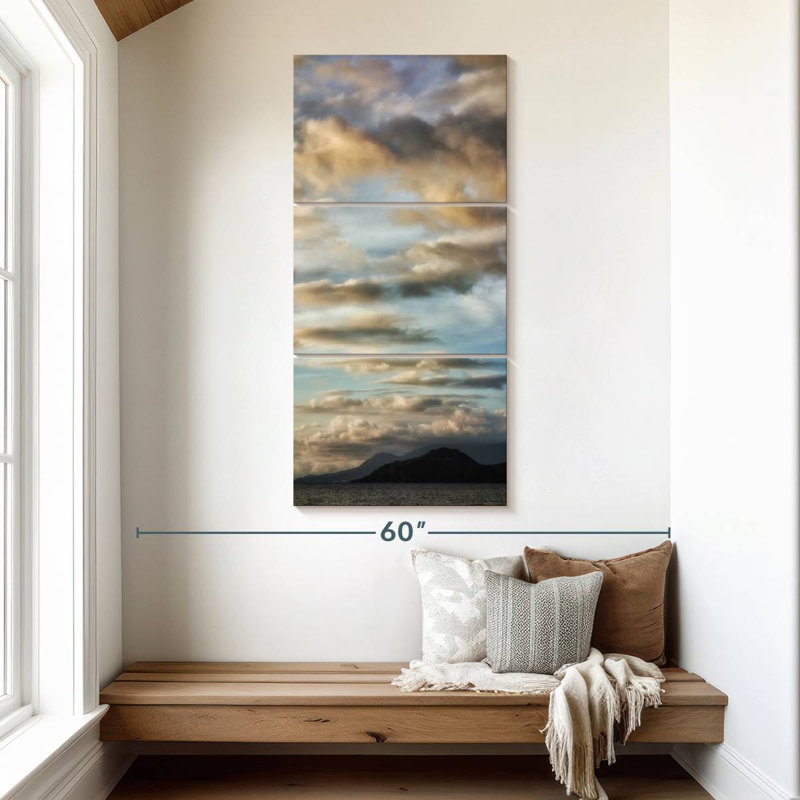 Sea At Dusk, 52" H x 24" W
