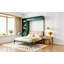 Grand lit escamotable mural avec canapé et tablettes-514160361