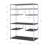 Rustic Gray Oak & Chrome Finish Bookshelf
