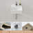 13.6" L x 11.6" W Floating Wall Mounted Bathroom Sink White Ceramic Glossy White Small Tiny Room Sinks