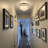 5 Light Dimmable Shell Flush Mount Lighting Fixture With Gold Finsh