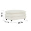 Canapé modulaire surdimensionné en forme de L avec repose-pieds réversible Free Combination Comfy Upholstery-1358074804
