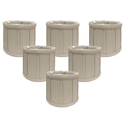 4.25'' H Silk Drum Candelabra Shade