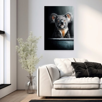 Koala dans une baignoire 2, art mural Koala contemporain