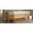 Stela Upholstered Storage Bench With PE Rattan Accents & Solid Wooden Legs