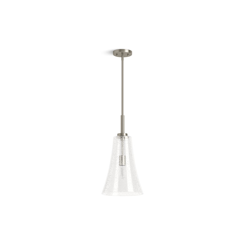 Simplice 14 In. Pendant, 63.68" H x 10" W x 10" D, Brushed Nickel