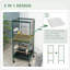 55-Inch Large Flight Bird Cage With Multi-Door Design, Spacious Aviary For Small Birds, Easy To Clean And Portable