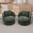 Wide Modern Upholstered Soft Swivel Barrel Chair Accent Chair(Set Of 2)-868756103