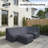 Praia 96" Patio Conversation Sets Group Seating Outdoor Furniture Covers