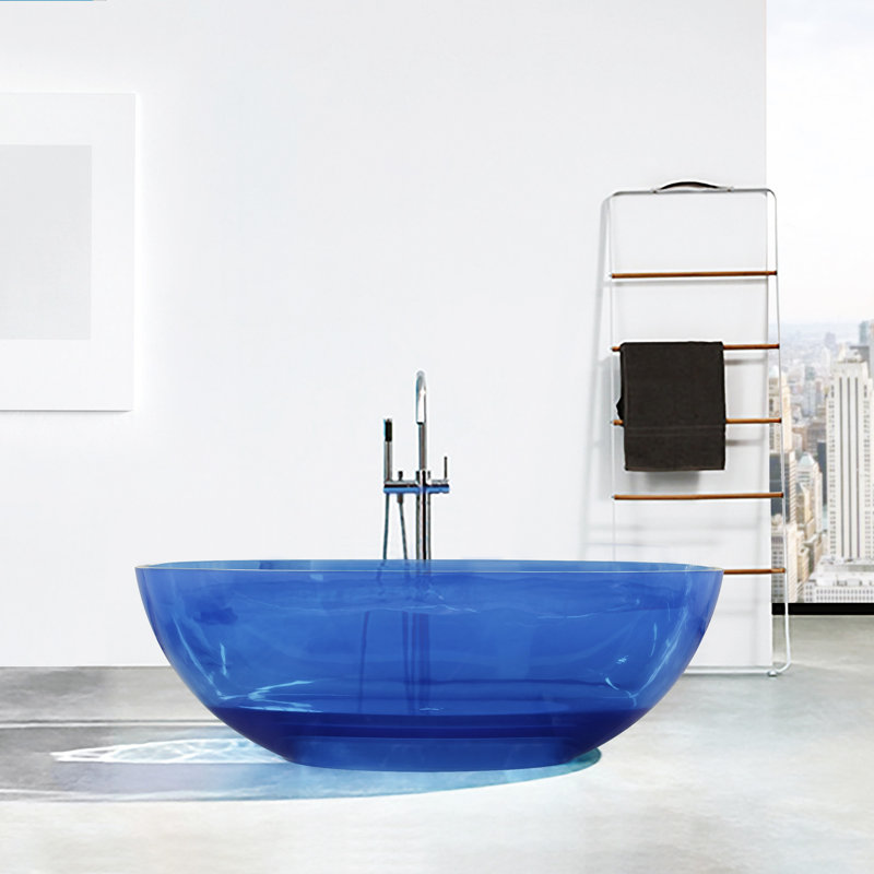64 Inch Freestanding Soaking Bathtub For Bathroom