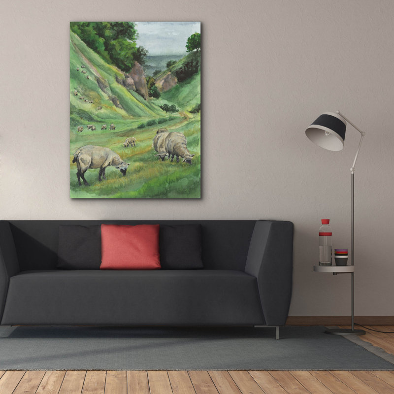  «Hillside Graze» par Anika Goodhue, art mural sur toile, 40 po x 54 po, H 54 po x l 40 po