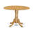 3 Piece Dining Room Furniture Set Contains a Round Kitchen Table with Dropleaf and 2 Dining Chairs, 42x42 Inch, Oak-757202510-683415034
