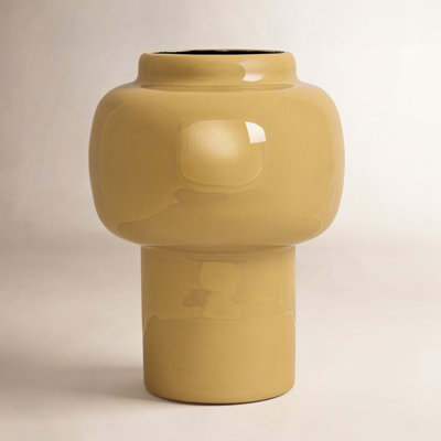 Enameled Metal Vase