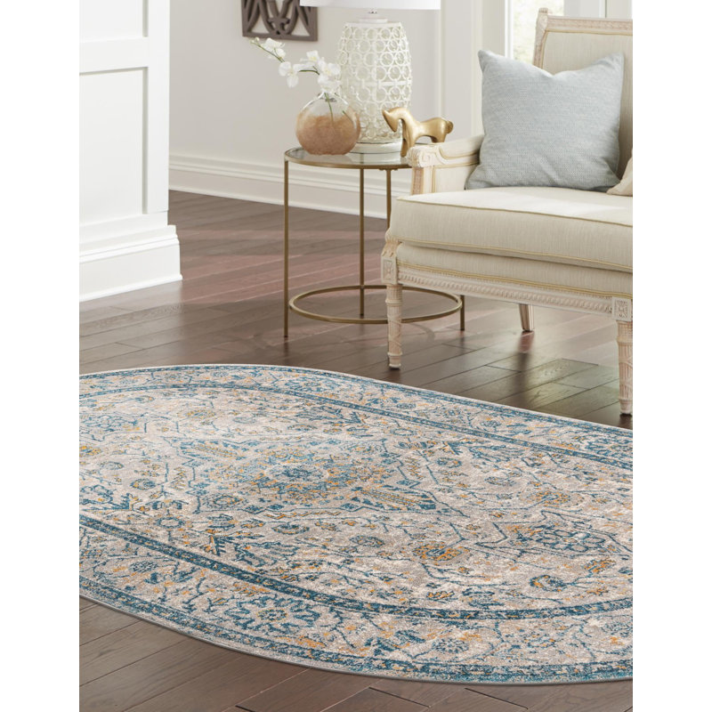 Gause Oriental Indoor Rug, Oval 7'10" x 10'2"