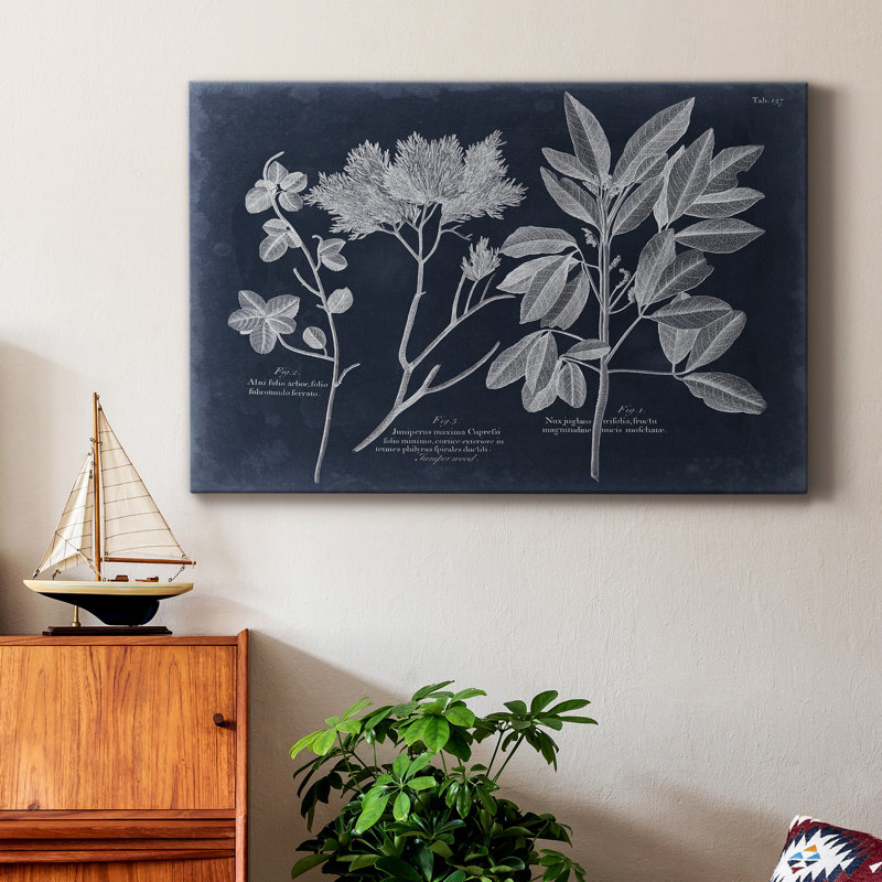 «Foliage On Navy VI», reproduction sur toile tendue, H 18 po x l 12 po x P 1 po