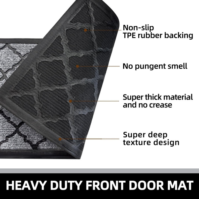 Non-Slip Geometric Doormat