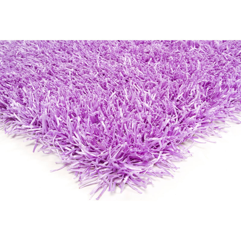 Hand Loomed Modern Area Rug in Purple, Rectangle 5' x 7'6"