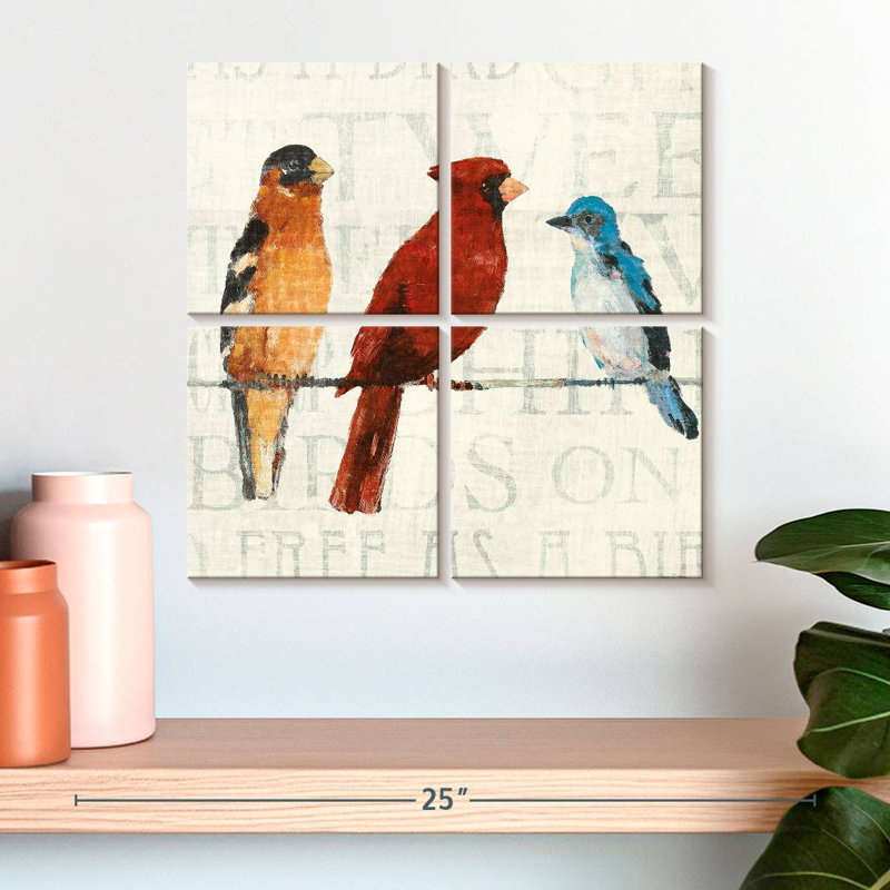 Brampt The Usual Suspects Bird Line I, H 18 po x l 18 po