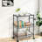 3-Tier Rolling Storage Cart With Adjustable Shelves, Wire Baskets, And 360-Degree Wheels For Kitchen, Bathroom, Office, And Laundry Organization-113107654