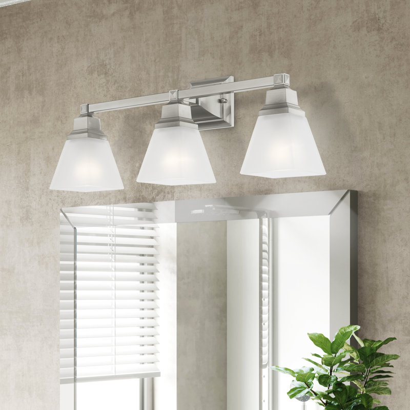 Mathias 3 - Light Dimmable Vanity Light, Brushed Nickel