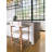 Counter Stool with Solid Wood Frame