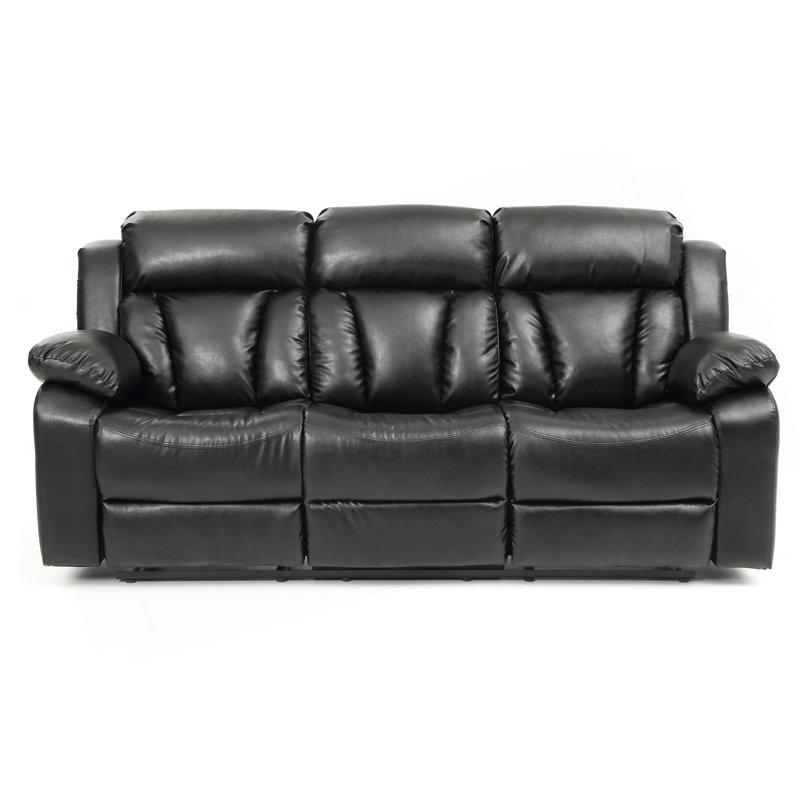 Canapé inclinable Glory Furniture Daria, noir, Noir