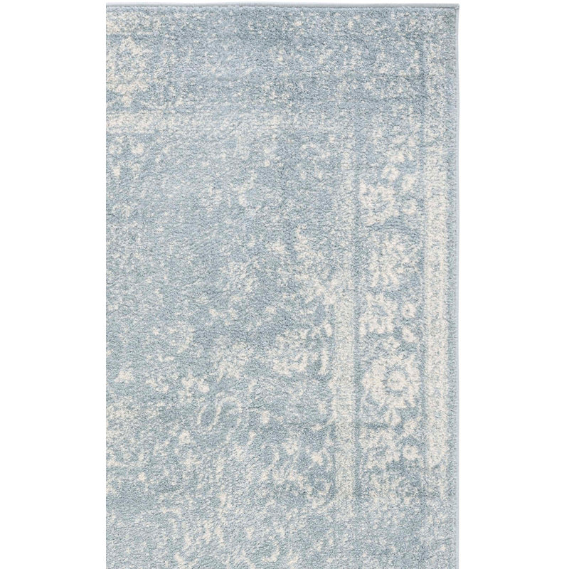 Nuss Oriental Slate/Ivory Area Rug, Rectangle 12' x 18'