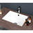 Splendid Ceramic Rectangular Undermount Sink - 21"X14", Overflow For Bath Elegant Feel-1886711223