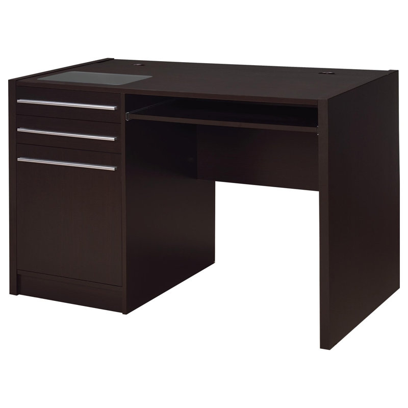 Cappuccino 2-Drawer Computer Desk, 30.75" H x 47.25" W x 23.5" D